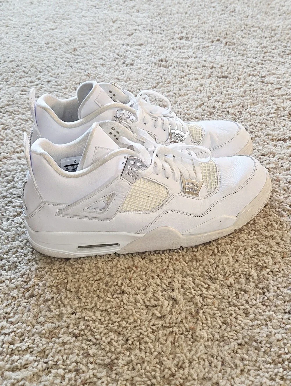 Jordan Men's 4 Retro 'Pure Money' 2017 SZ14 ( 308497-100)